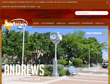 Tablet Screenshot of cityofandrews.org